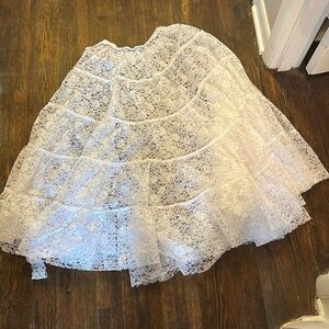 Lace underlay for Renaissance dress